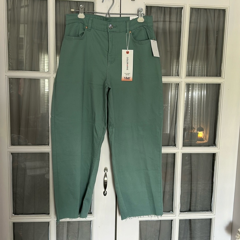 Copped Wide Leg Pants